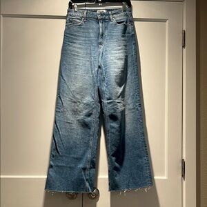 PAIGE Anessa Blue Flare & Wide Leg Jeans